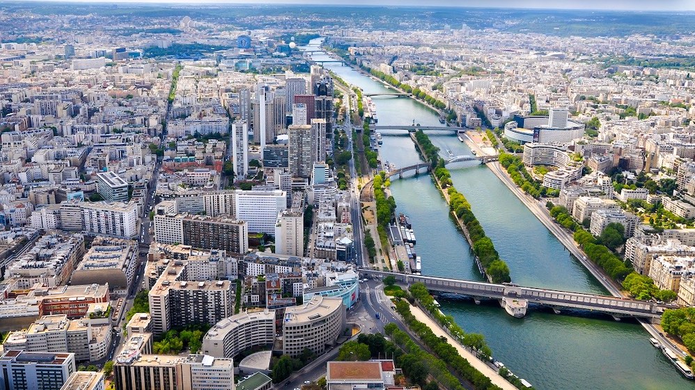 paris vue aerienne